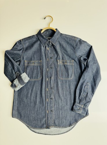 Camicia denim maniche lunghe
