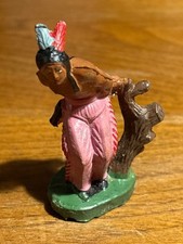 Chialu-Torgano-Soldatino in -gomma Italy’50-Indiano prigioniero legato albero