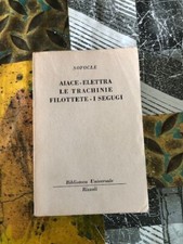 Sofocle Aiace Elettra Le Trachinie Folottete I Segugi Rizzoli Bur B.u.r. 543