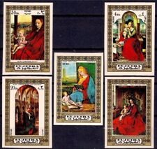 Fujeira 1972 Madonna Bambino Dipinti Arte Religione Van Eyck Giorgione Imperf MNH
