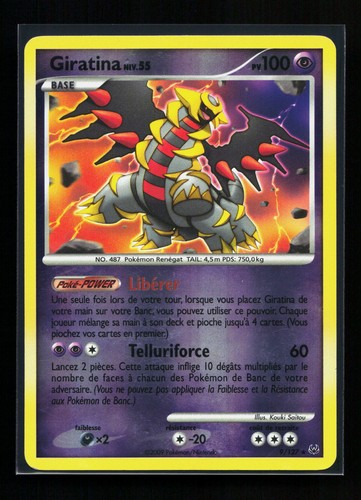 Carte pokémon giratina 127 - pokémon, 9/127