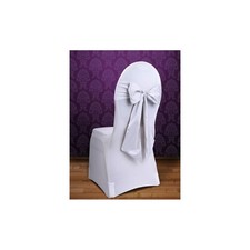 Fiocco sedia raso bianco - sedia,