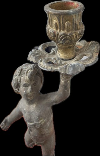Candelabro antico putto - , in