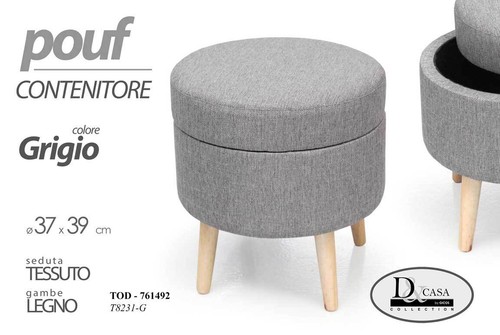 Pouf sgabello poggiapiedi - pouf,