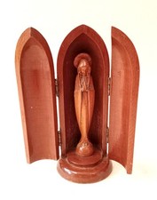 Statua madonna legno - statua, cappella