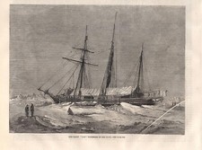 Stampa antica VELIERO FRA I