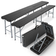 AREBOS 2x Panca Pieghevole