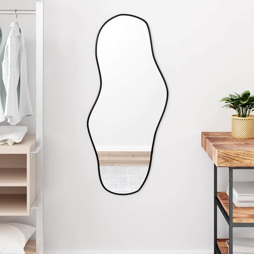 Specchio parete nero 100x45 - specchio,