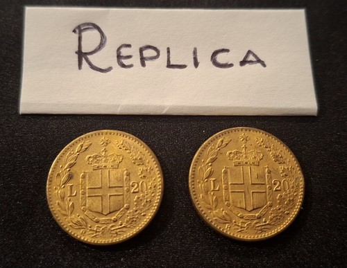 Lire regno 1882 replica in - 20,