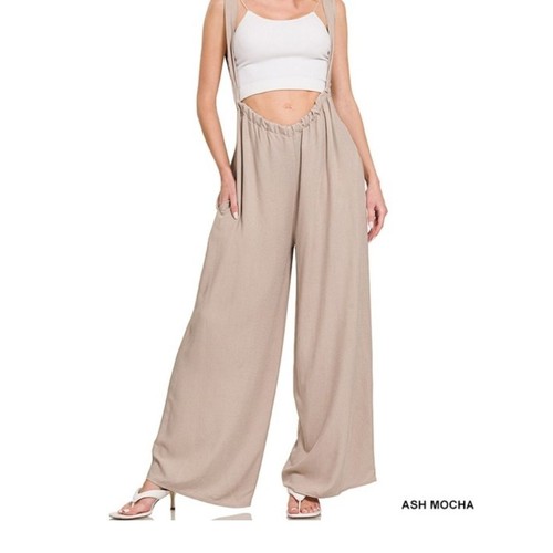 Zenana pantaloni tuta bretelle