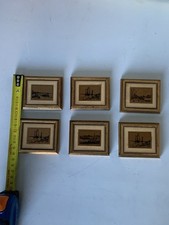 Set Quadretti Miniature Foglia Oro 