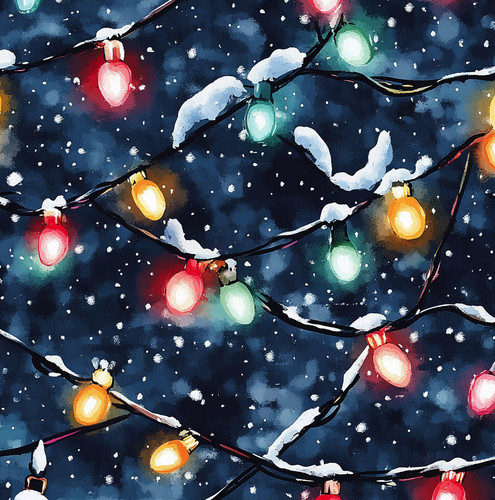 Luci natale innevate - natale,