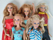 Lotto 5 Barbie Doll Mattel
