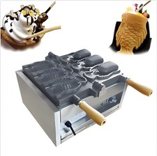 Nuova macchina taiyaki gelato pesce macchina taiyaki elettrica bocca aperta