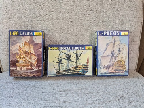 Heller model ship kit lot - model,