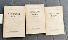 LIBRO ALESSANDRO DUMAS VENT'ANNI DOPO OPERA COMPLETA 3 VOLUMI 1° ED. BUR 1951