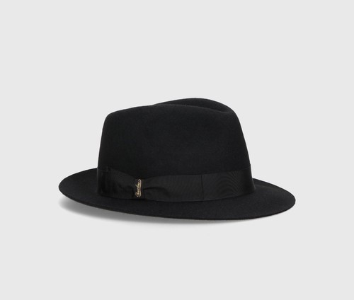 Borsalino feltro lana nero - feltro,