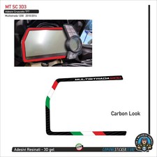Adesivo Cover Cruscotto 3d resinato Ducati Multistrada 1200  2010 2014 mt sc 3d3