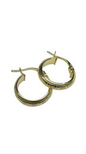 750 (18k) Gold Circle Earrings