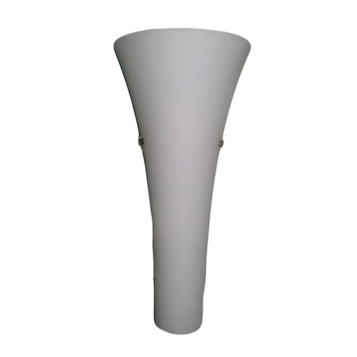 White satin wall lamp - white,