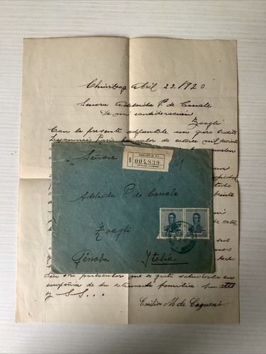 Antica lettera 1920 argentina - 1920,