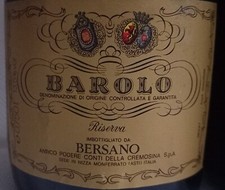 Vino barolo riserva bersano - barolo,