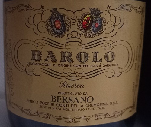Vino barolo riserva bersano - vino,