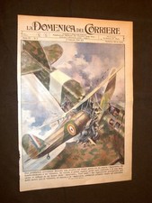 Copertina del 1941 Domenica del Corriere Seconda guerra mondiale Scontro Gloster