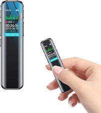 Registratore Vocale Spia Mini Audio Portatile Registrazione Vocale 64 GB Lezioni