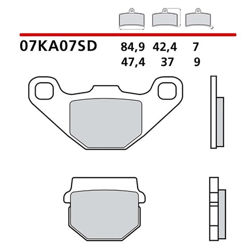Brembo kit pastiglie freno - kit,