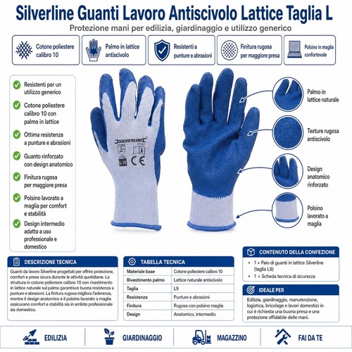 Guanti lavoro antiscivolo - guanti,