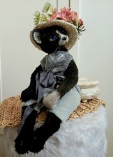  Teddy Cat Lady in nero con