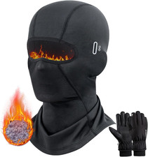 Set Da Sci Invernale, Passamontagna Invernale Termico + Guanti Termici Invernali