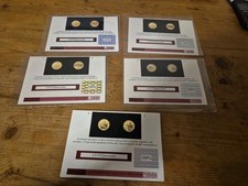 5 Certificati Di Aurenticita' E Qualita' Bolaffi Monete In Oro Repubblica
