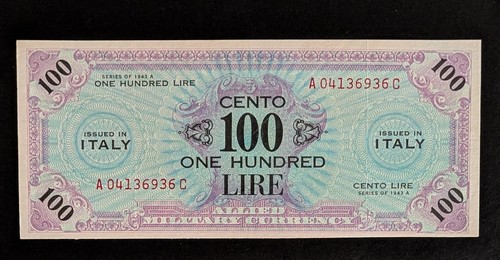 100 lire allied - lire, (allied