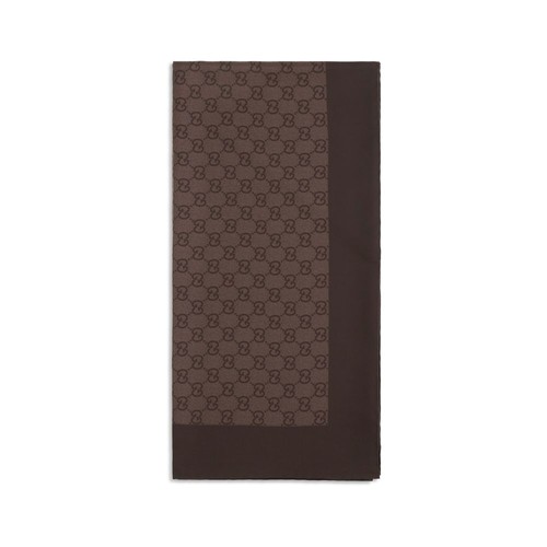 Gucci brown silk foulard 100 - brown, 100%