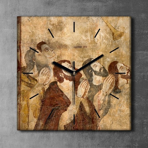 Decorazione tela orologio