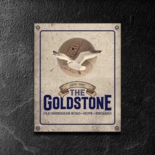 Insegna da parete vintage in