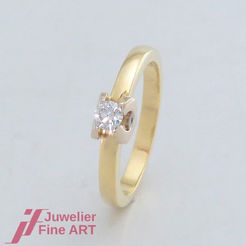 Anello solitario con 1 - -,