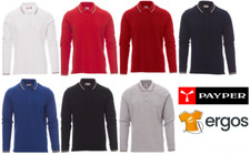 Polo Manica Lunga - Payper AVIAZIONE - Unisex Maglia Cotone 3 Bottoni Tricolore