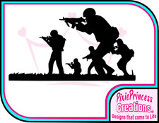 Adesivo esercito pistola