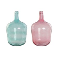 Vaso DKD Home Decor Verde Rosa
