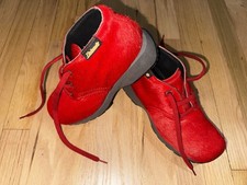 Stivali Vintage Nuovi Dolomite Italia Rosso Pony Hair Bootie Sneakers Apre Ski Holiday 38 7
