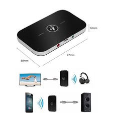 Trasmettitore Ricevitore Bluetooth 5.3 2 in 1 Wireless Mini Adattatore Audio