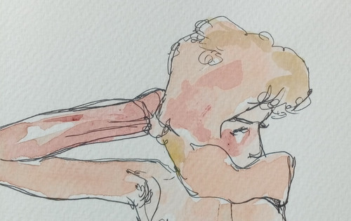 Quadro disegno acquerello