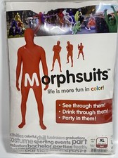 Costume Halloween Originale Morphsuit Rosso XL-Extra Large Unisex Skinsuit 5'10-6'3