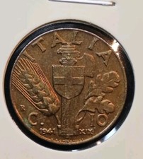 Centesimi 1941 vittorio - 10, 1941-