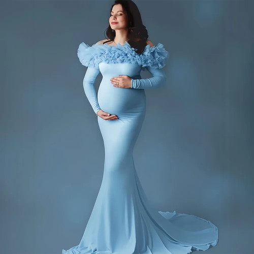Abito premaman blu elegante