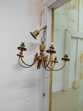 Antico Lampadario in Ottone 6