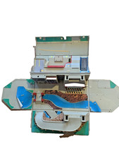 Cassetta Attrezzi Micro Machines City 1988 Vintage - Galoob Garage Playset Ricambi/Ricambi